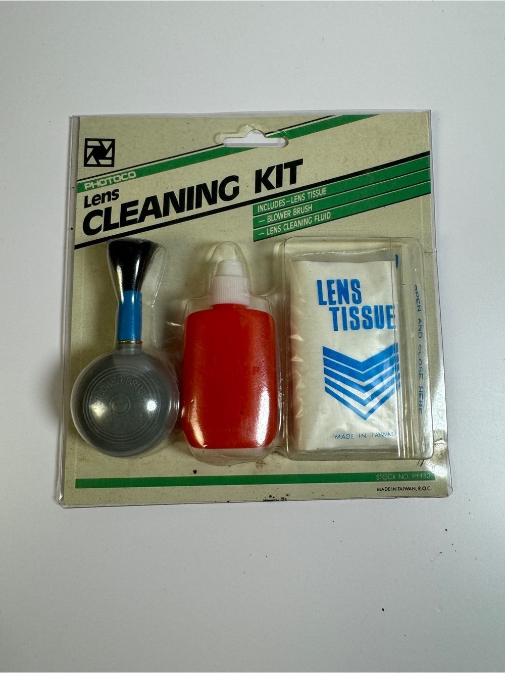 Vintage Photoco Lens Cleaning Kit NOS Camera Accessory Made in Taiwan R.O.C.